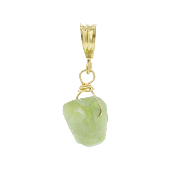 GOLD NECKLACE CHARM AUGUST PERIDOT