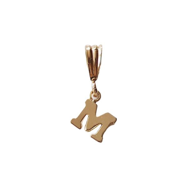 GOLD NECKLACE CHARM LETTER