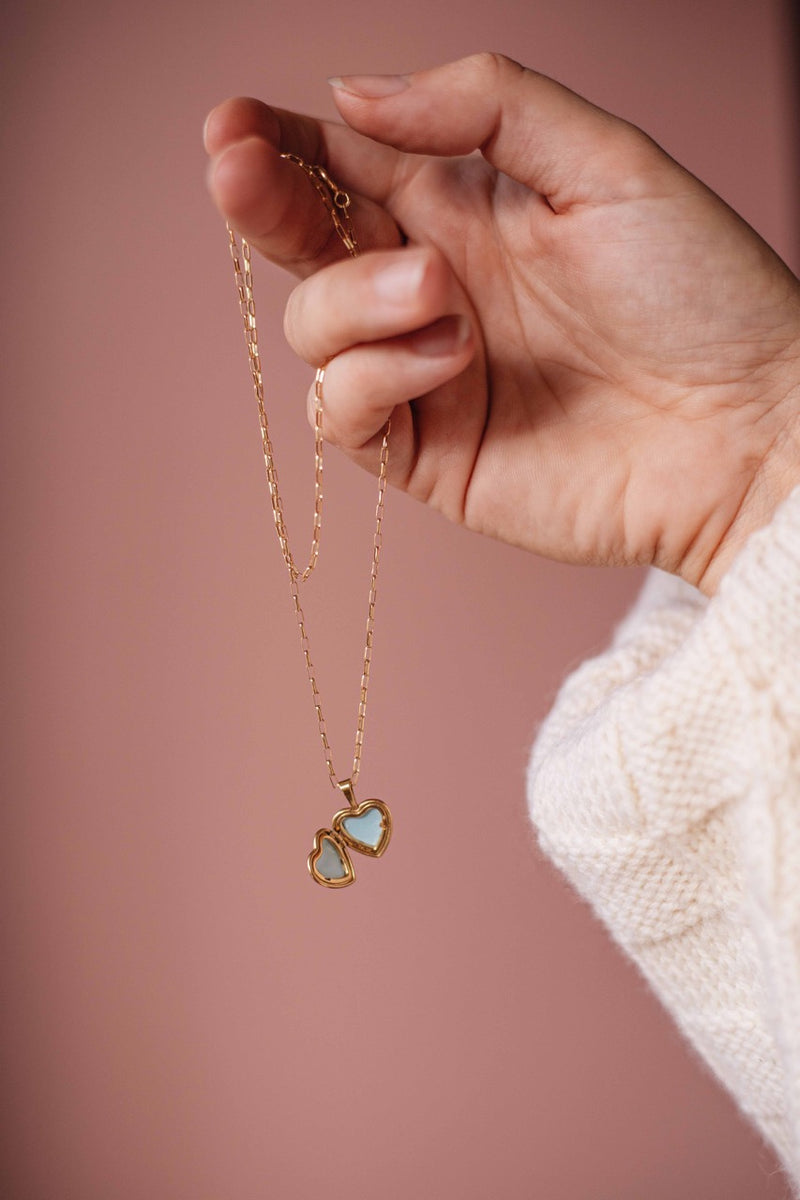 Gold Heart Locket S Necklace Charm
