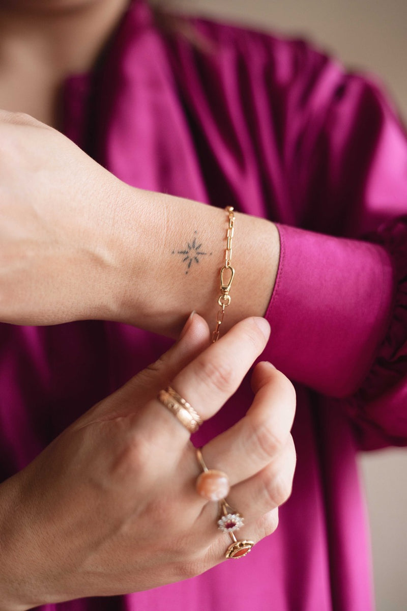 Gold Dreamer Clasp Bracelet