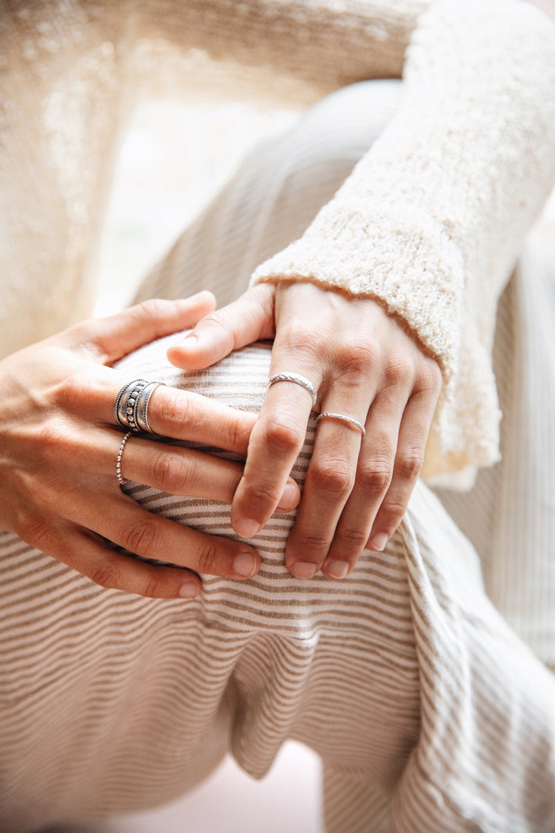 SILVER MINI BLOOM RING
