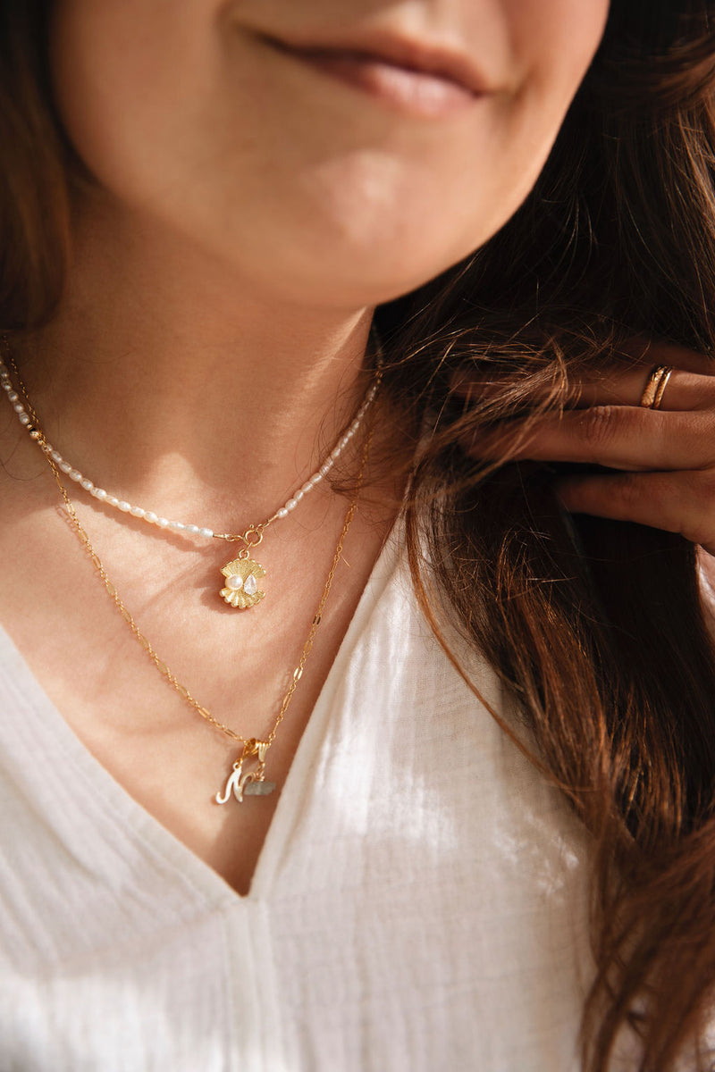 Gold filled Oyster Charm