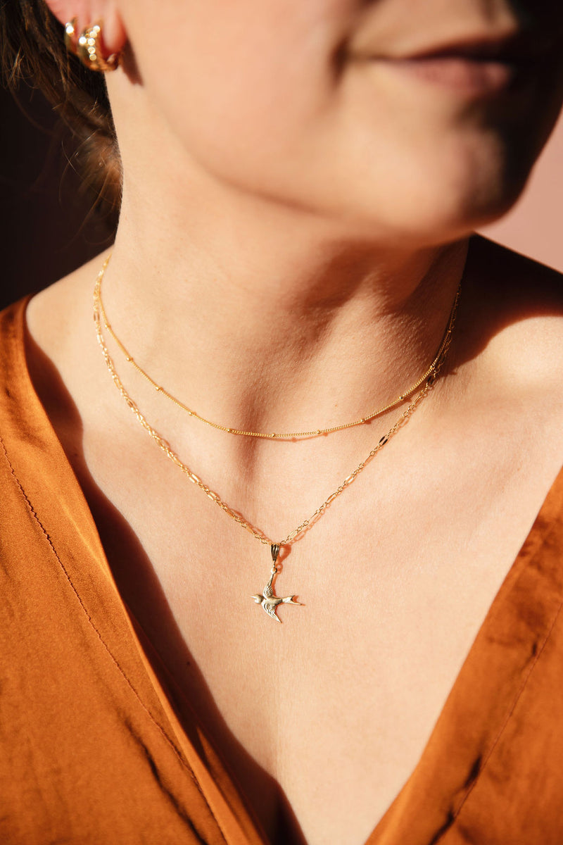 Swallow Necklace charm