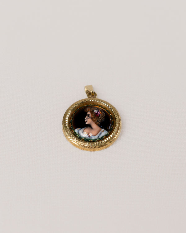 14K yellow gold Limoges charm