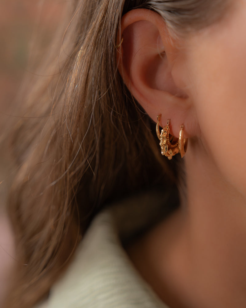 9K Gold Rosie Hoop