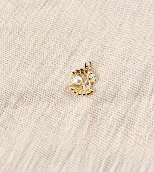 Gold filled Oyster Charm
