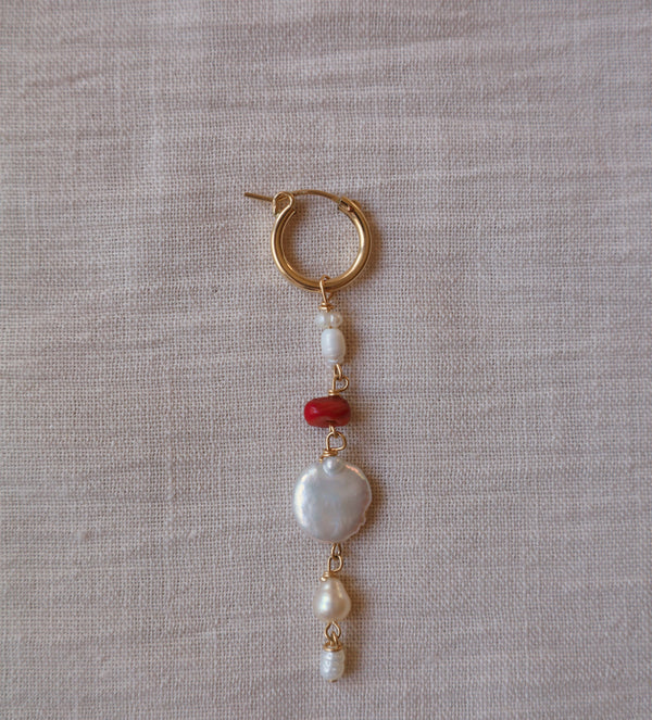 Coral Tide Chunky Hoop