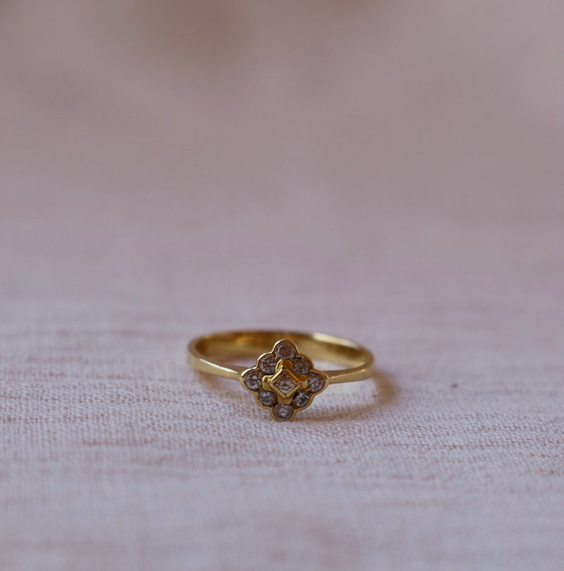 18K Golden Prism Ring