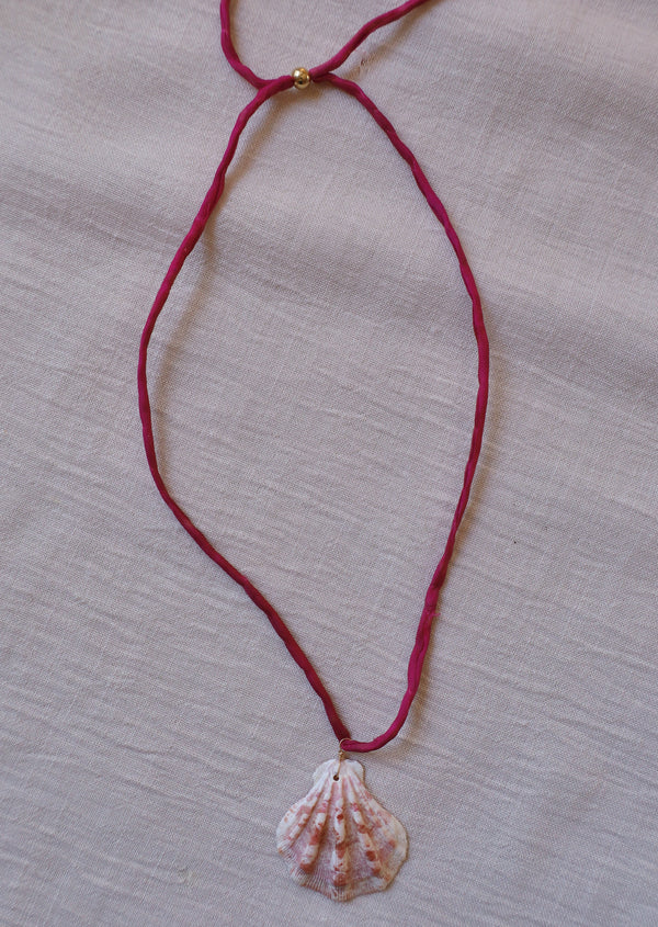 Magenta Shell Necklace