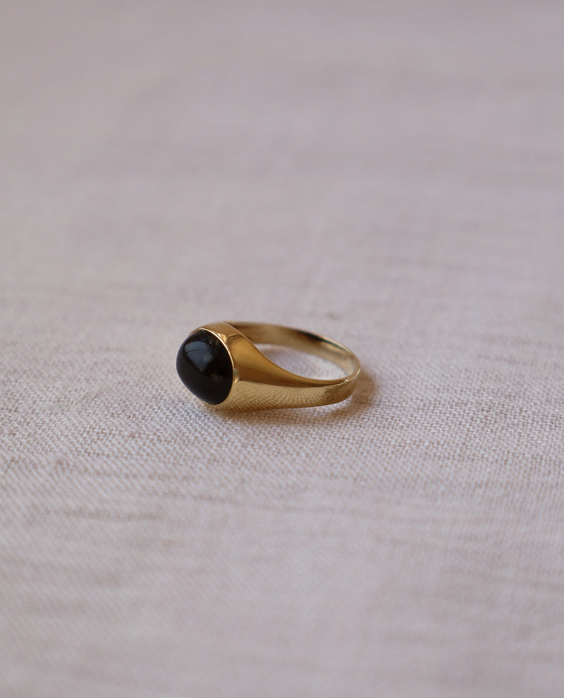 9K Golden Eclipse Ring