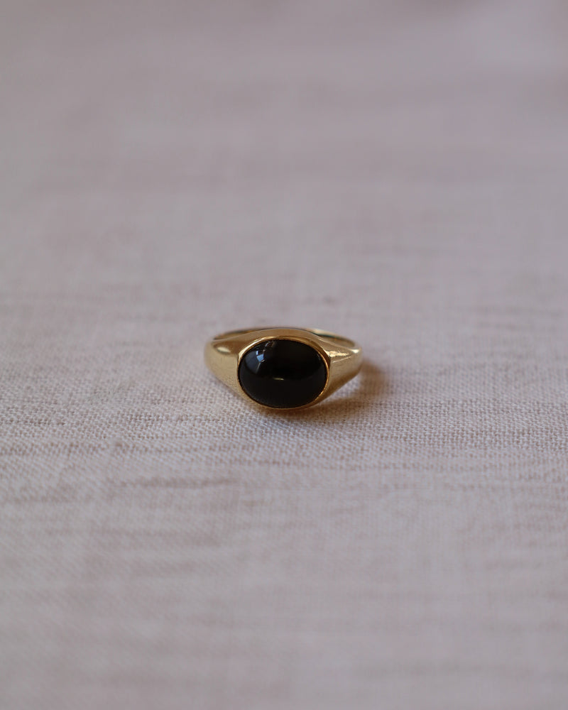 9K Golden Eclipse Ring