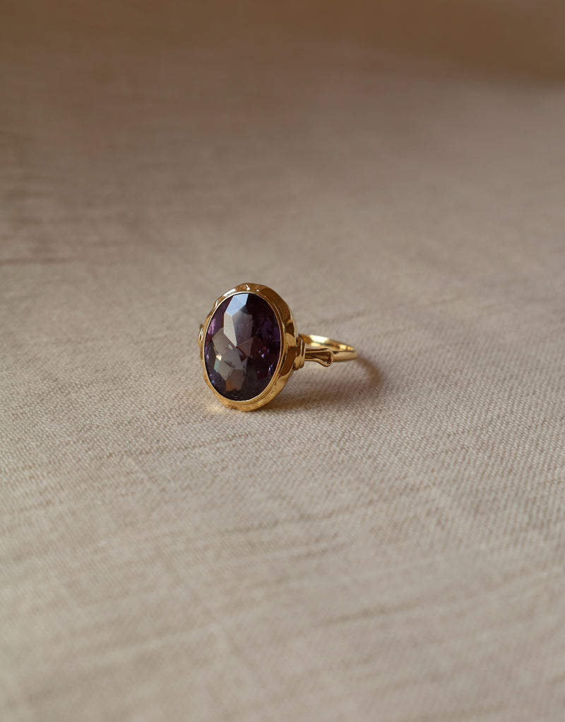 14K Gold Amethyst ring