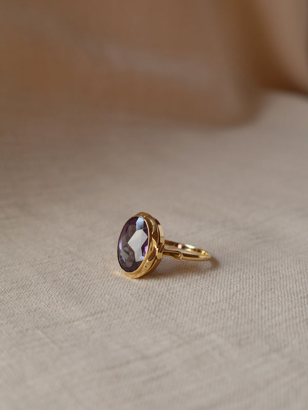 14K Gold Amethyst ring