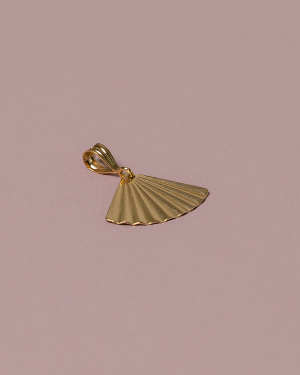 GOLD NECKLACE CHARM FAN