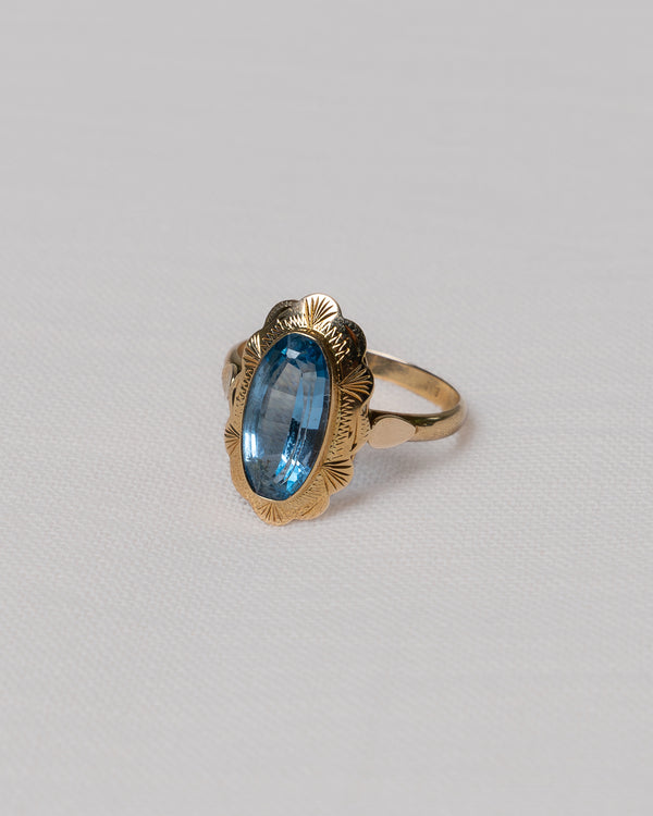 14K Blue Spinel Ring