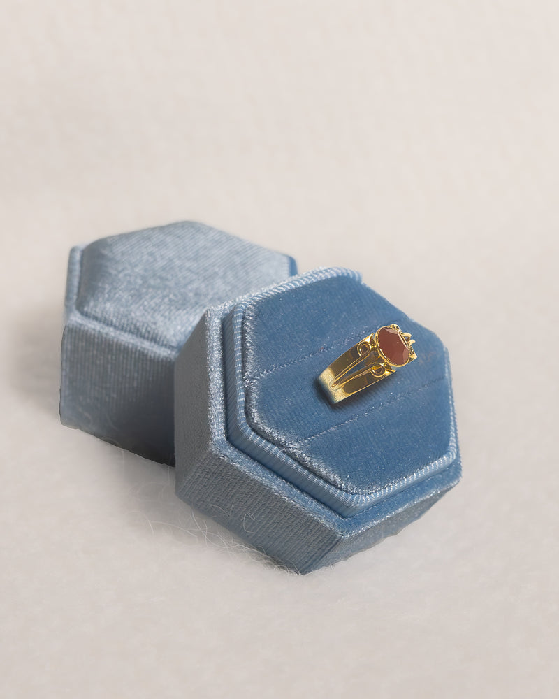 14K Gold Carnelian ring