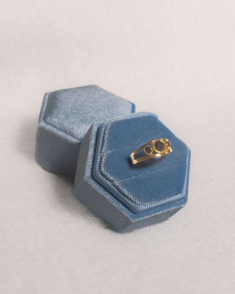 14K Garnet Ring