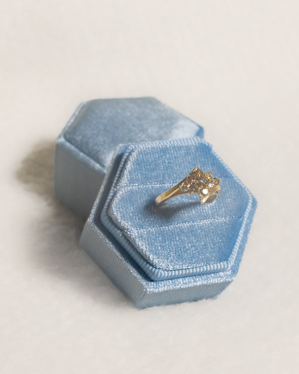 9K Gold and Diamond ring