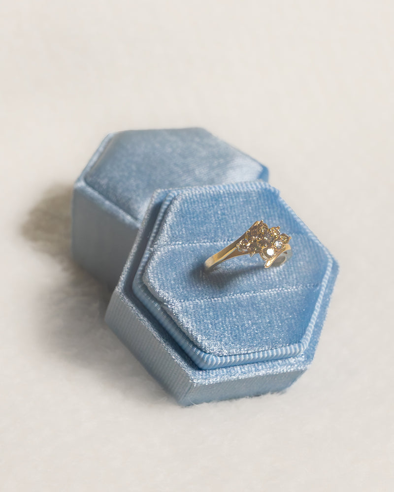 9K Gold and Diamond ring