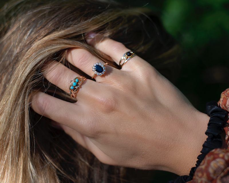 18K Gold Zirconia ring