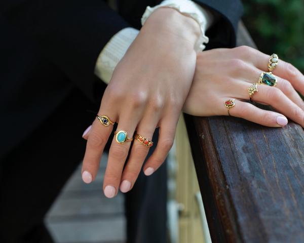 14K Gold Turquoise ring