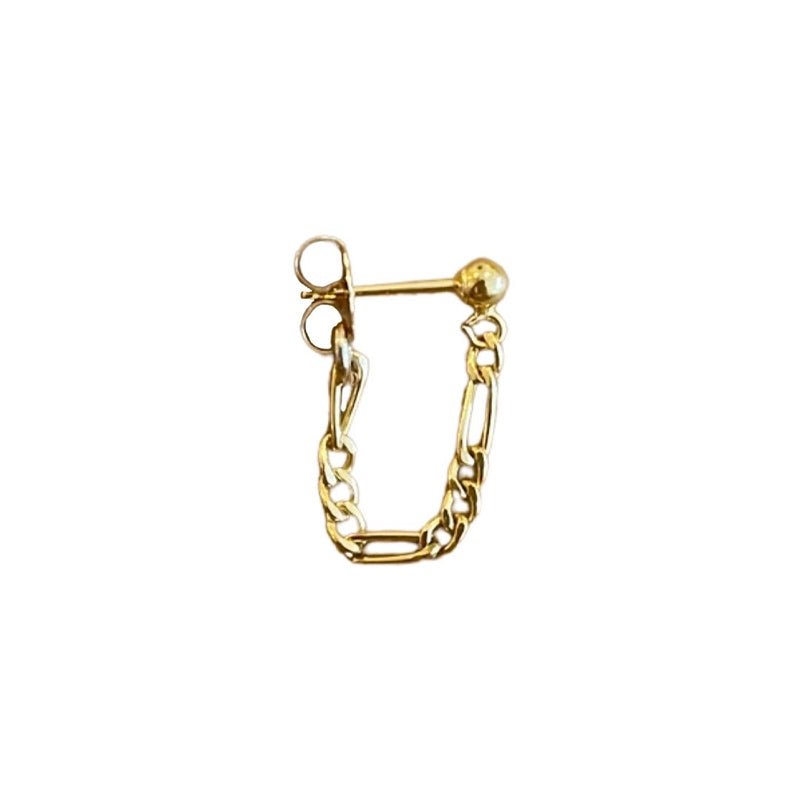 GOLD FIGARO SMALL CHAIN STUD