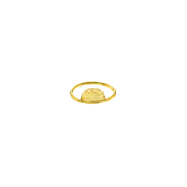 GOLD CRESCENT MOON RING