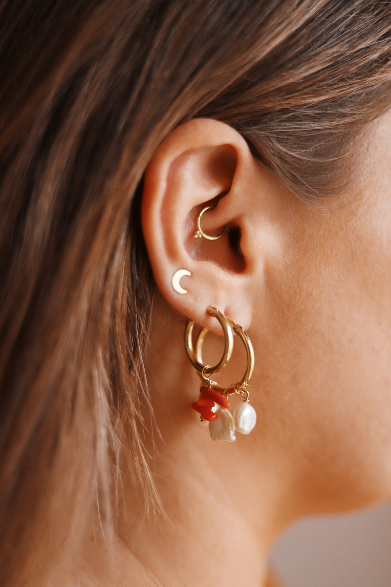 GOLD MOON EARSTUD