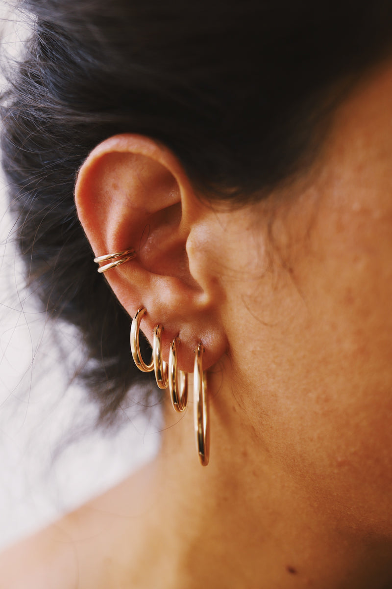 GOLD DOUBLE EARCUFF