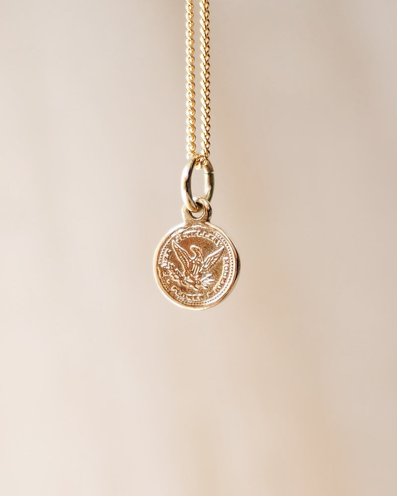 9K Gold Coin Charm