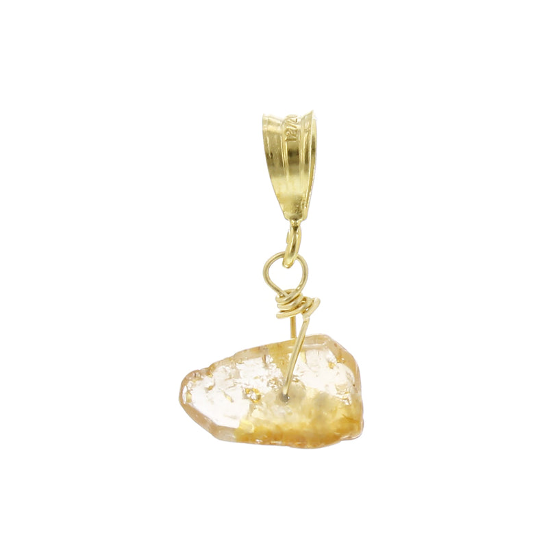 GOLD NECKLACE CHARM NOVEMBER TOPAZ