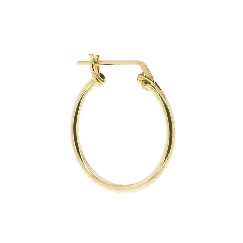 GOLD LUCKY HOOP LARGE