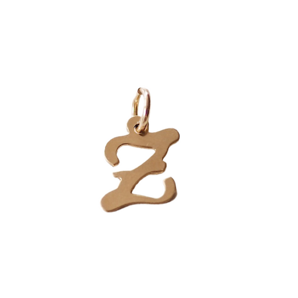 GOLD EARRING CHARM LETTER LIMONE