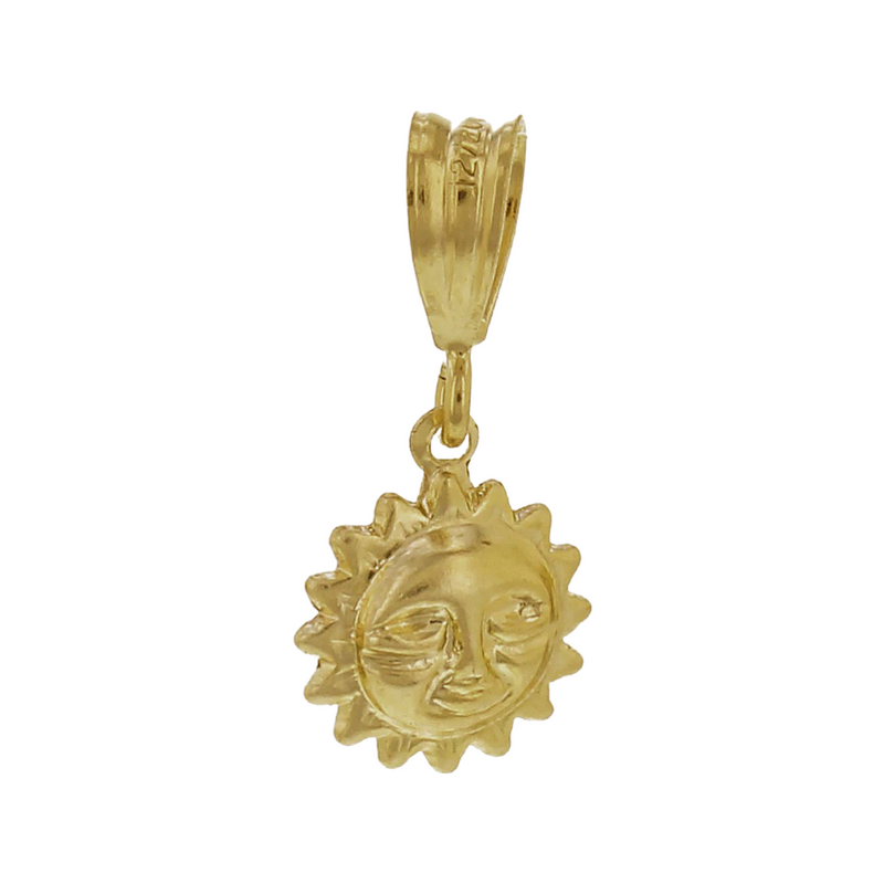 GOLD NECKLACE CHARM SUNSHINE