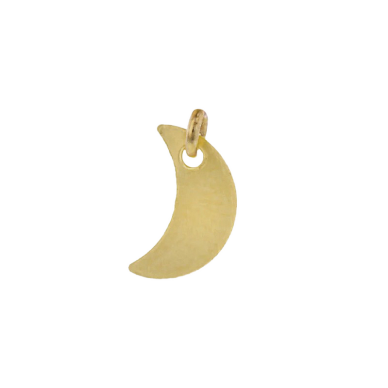 GOLD EARRING CHARM MOON