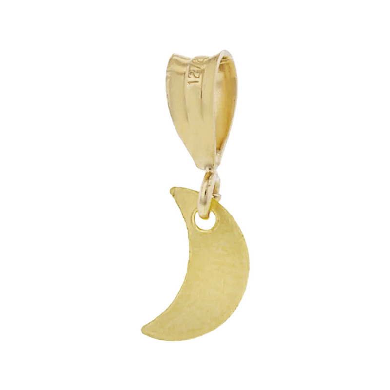 GOLD NECKLACE CHARM MOON