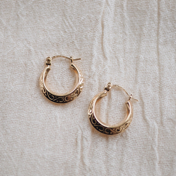 9K Gold Mia Hoop