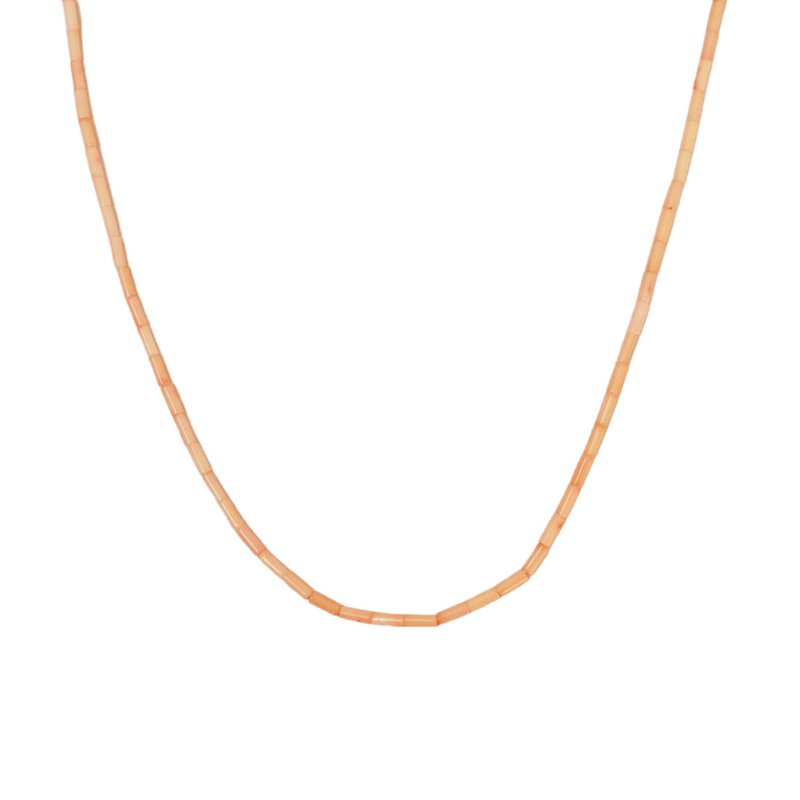 GOLD ITALIAN CORAL NECKLACE