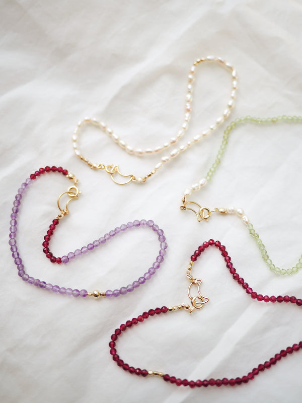 GOLD RUBY BRACELET // ANKLET