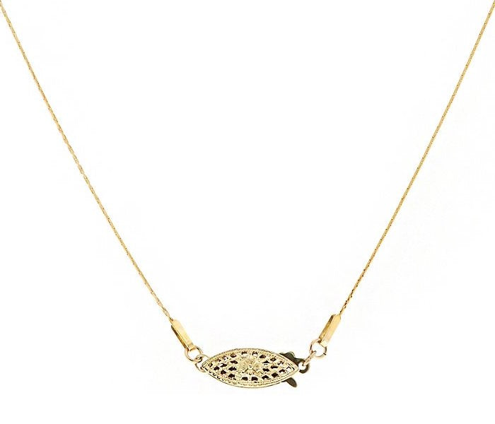 GOLD PYTHON LEAF Necklace