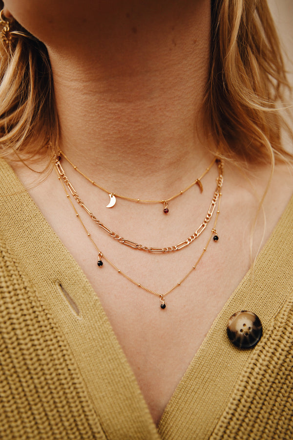 GOLD FIGARO NECKLACE