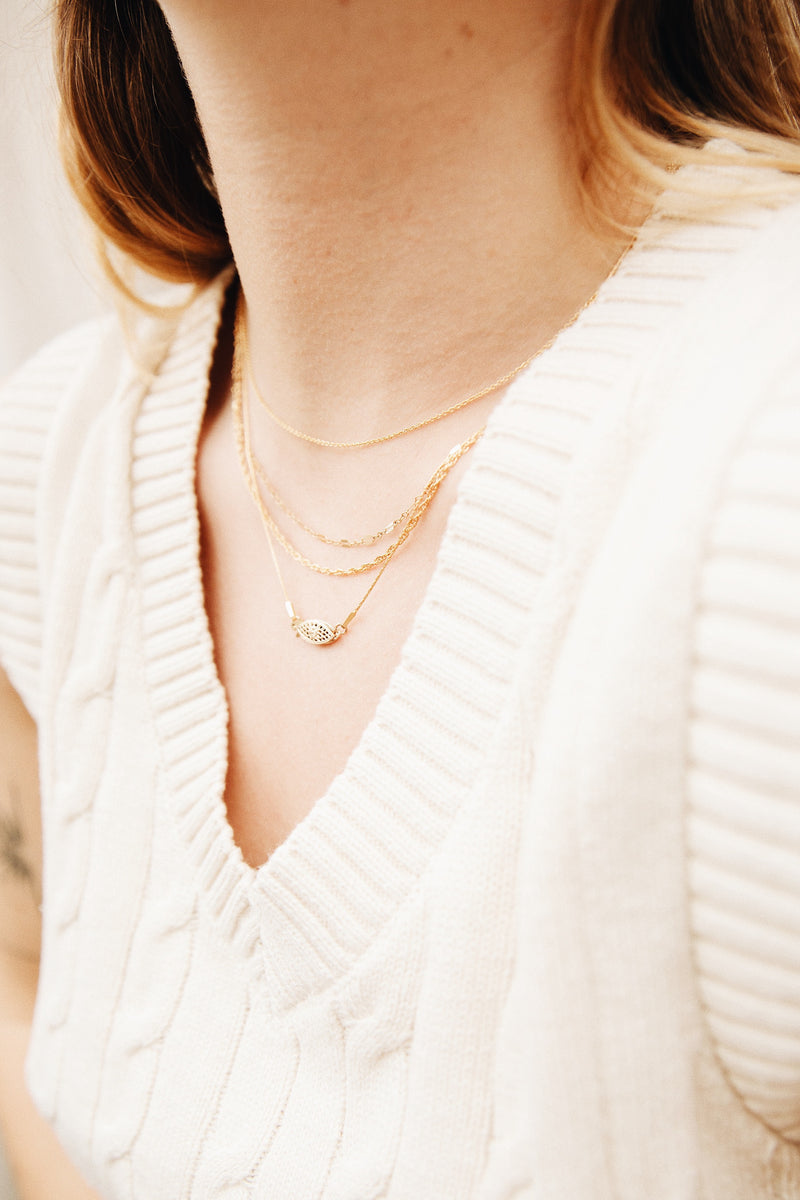 GOLD CABLE NECKLACE