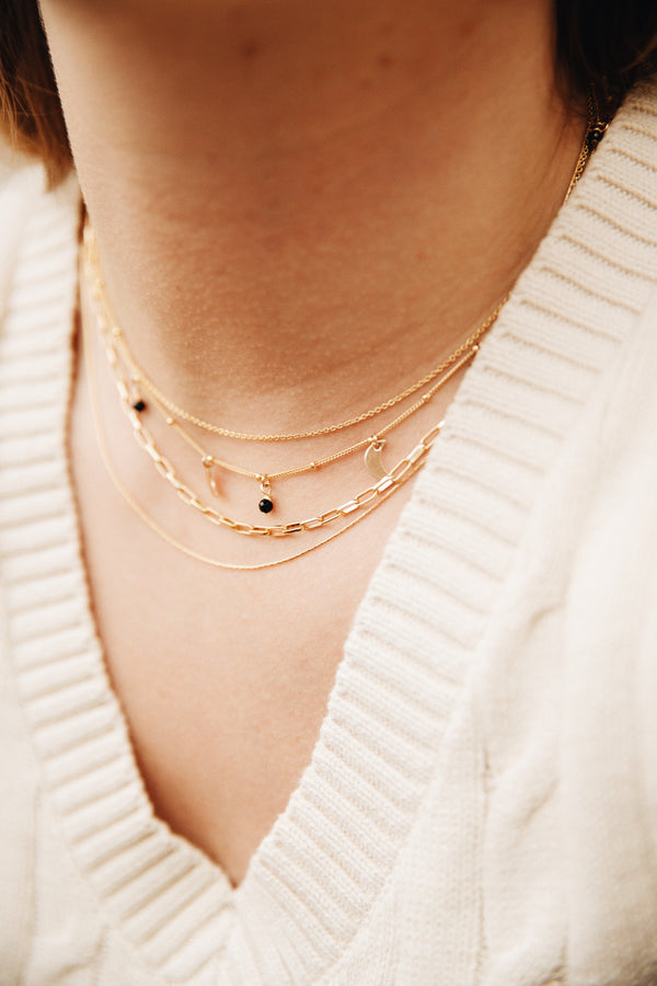 GOLD CABLE NECKLACE