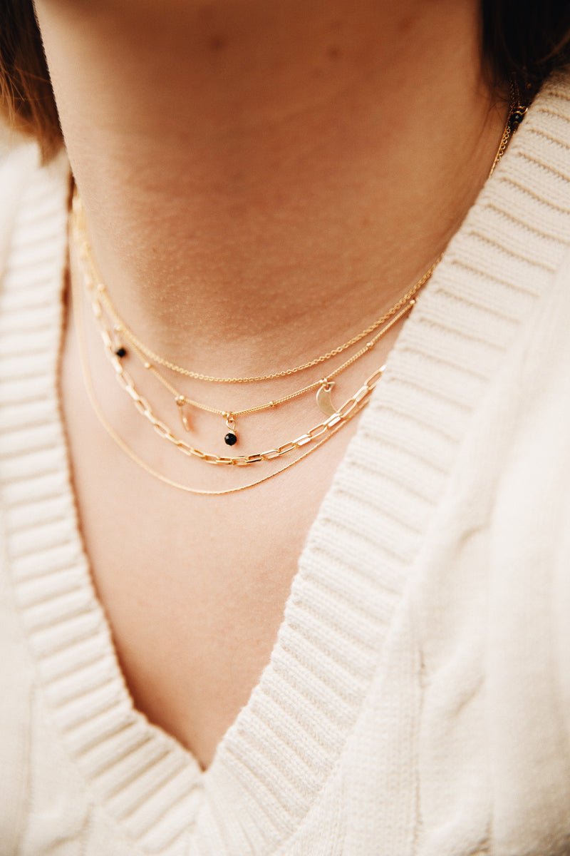 GOLD CABLE NECKLACE