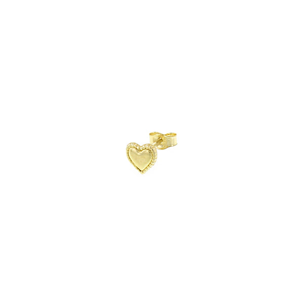 GOLD HEART EARSTUD