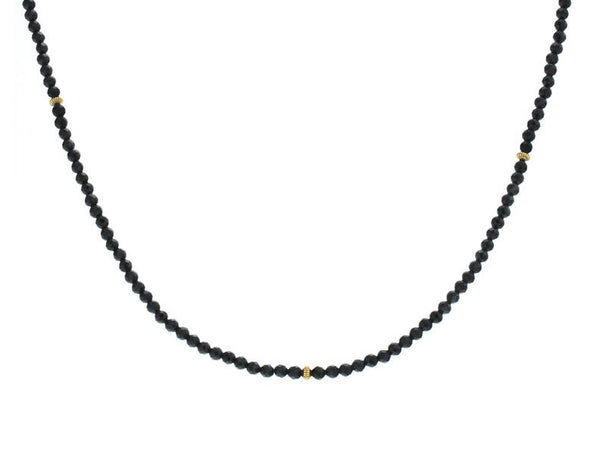 GOLD FEARLESS ONYX NECKLACE