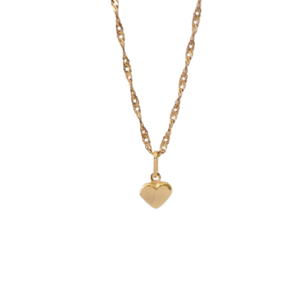 9K Gold Xs Heart Charm