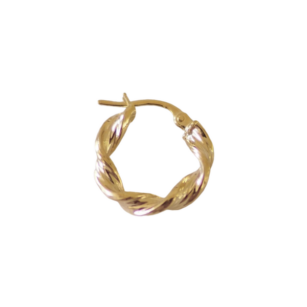 9K Gold Dahlia Hoop