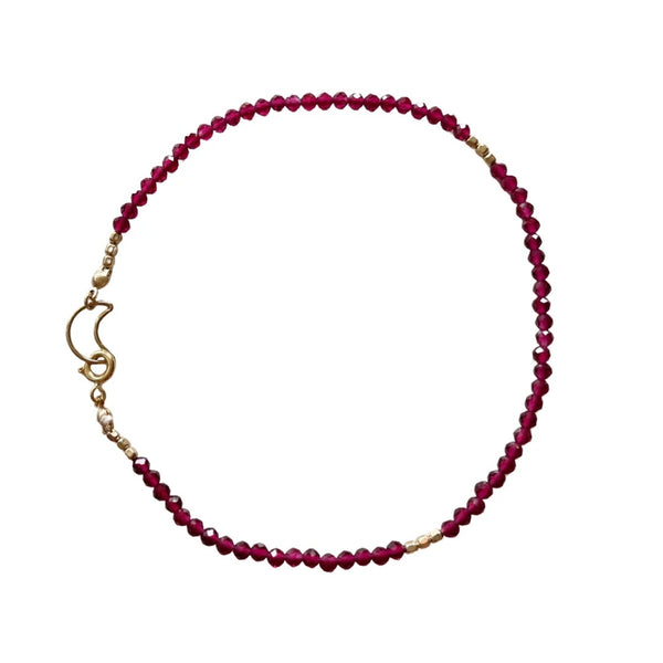 GOLD RUBY BRACELET // ANKLET