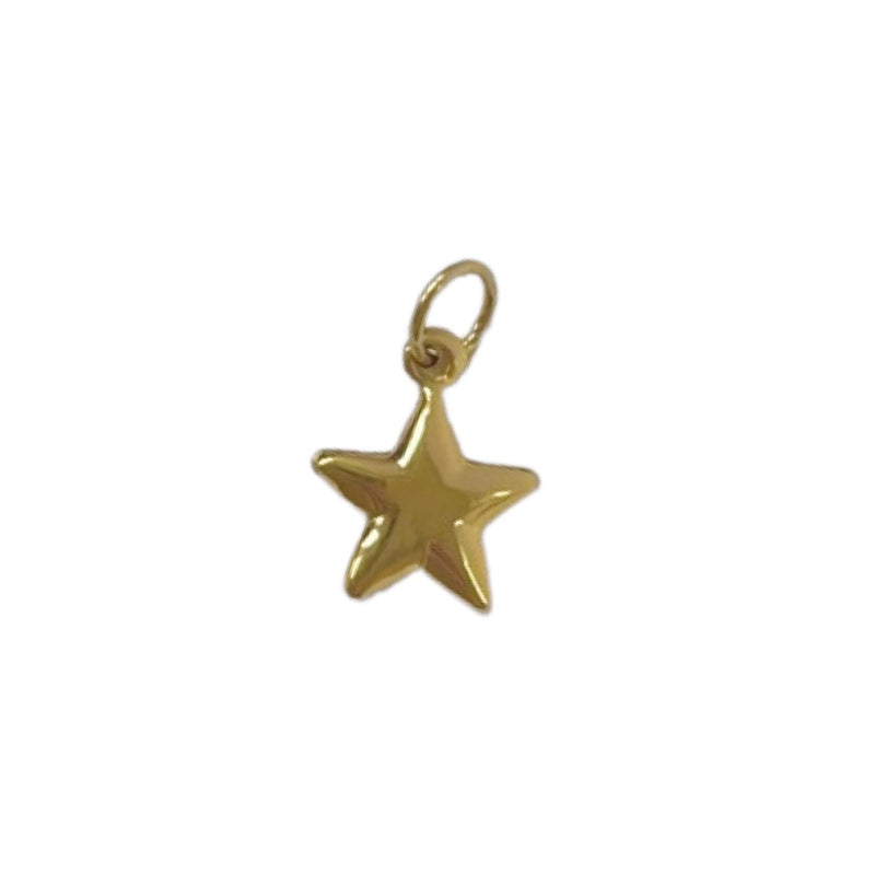 GOLD EARRING CHARM STAR